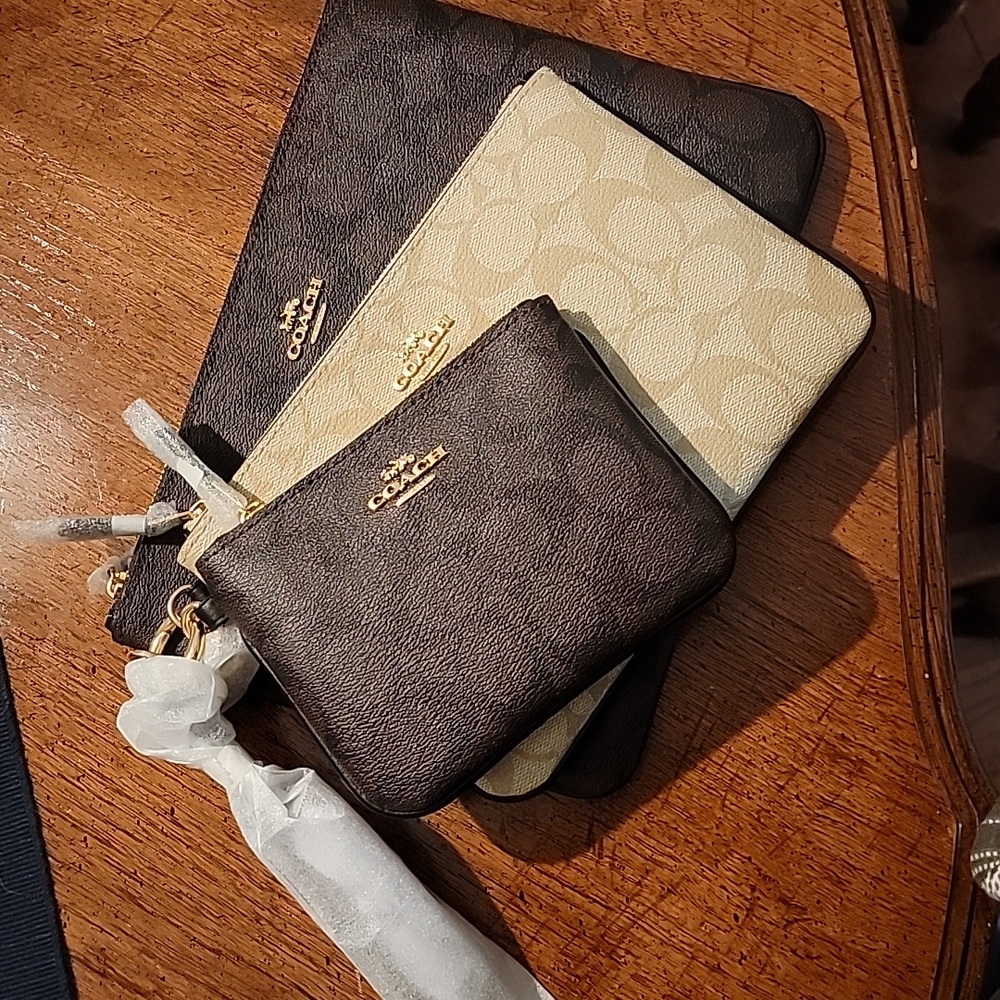 Coach pouch trio
